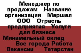 Менеджер по продажам › Название организации ­ Маршал, ООО › Отрасль предприятия ­ Услуги для бизнеса › Минимальный оклад ­ 60 000 - Все города Работа » Вакансии   . Татарстан респ.,Чистопольский р-н